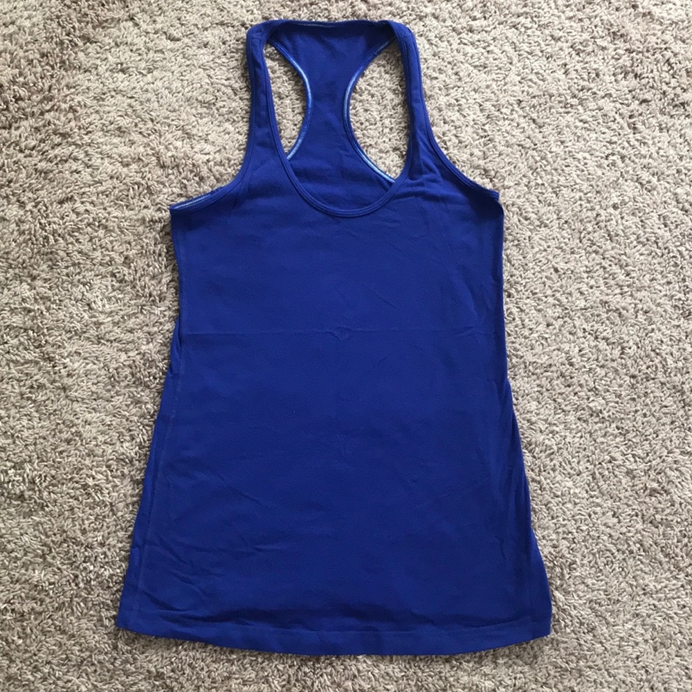 Lululemon Razorback blue tank top